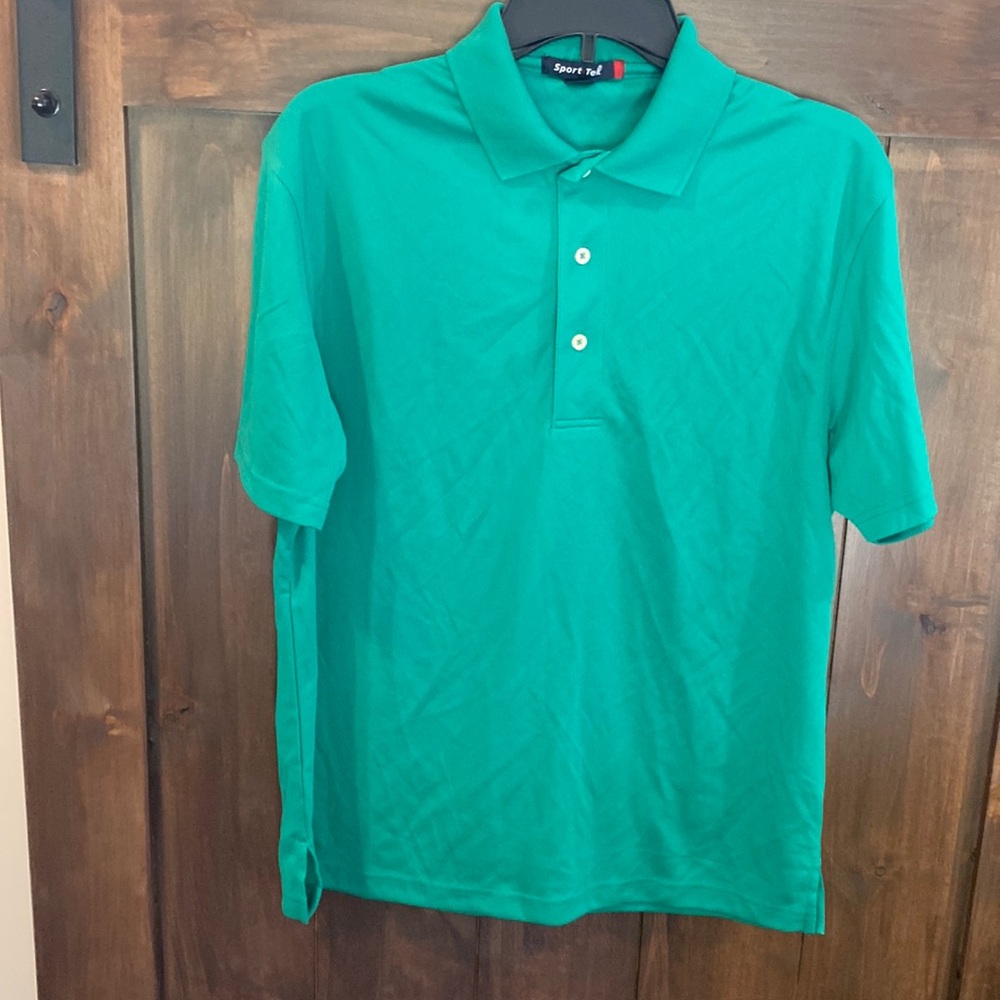E854 Sports Tek Kelly Green Polo NWOT Men's Sz. S